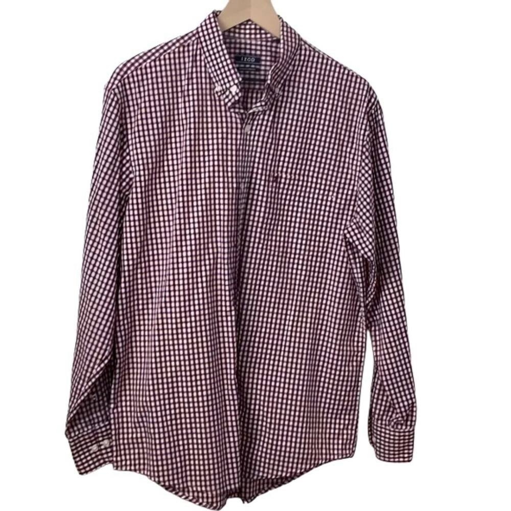 Izod Premium Essentials Gingham Button-Down | Men… - image 3